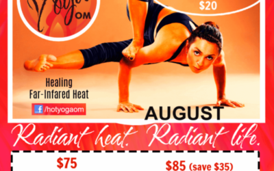 Hot Yoga Class Specials for August 2019