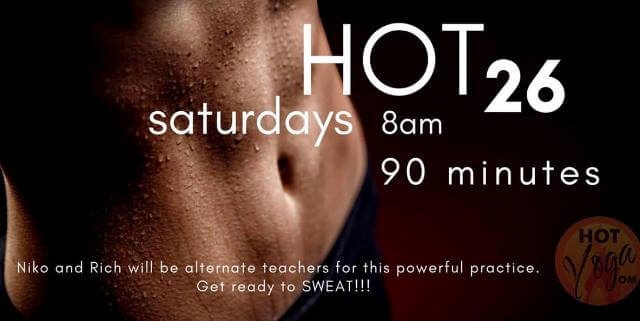 hot yoga class 26 saturdays with rich