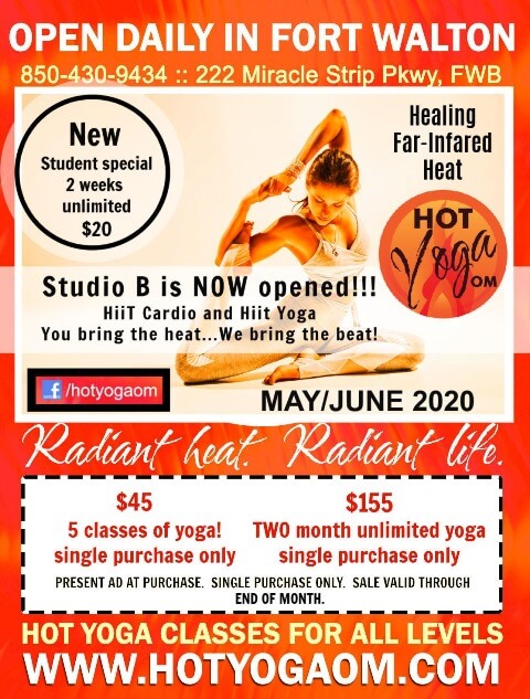 hot yoga class specials june 2020