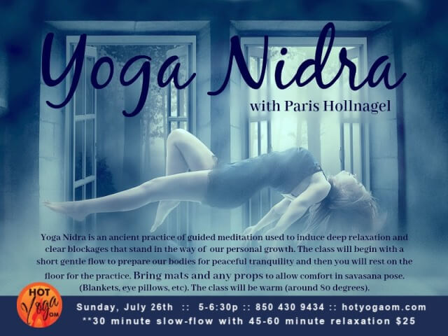 Hot Yoga Om Fort Walton Beach Yoga Nidra yoga class july 2020